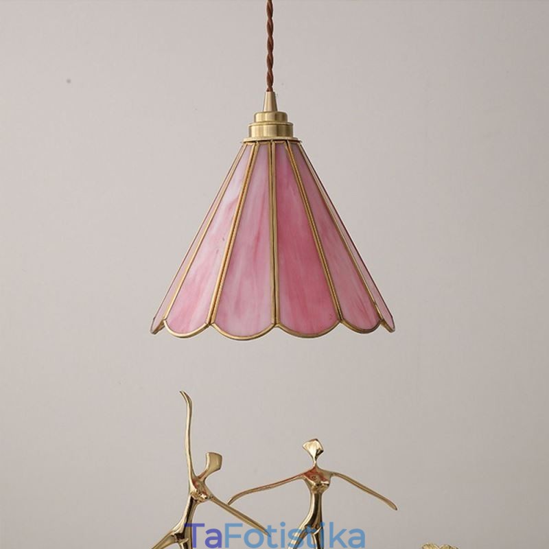 Γυάλινο κρεμαστό φωτιστικό Ιαπωνικού στυλ ρετρό φωτιστικό με πέταλα