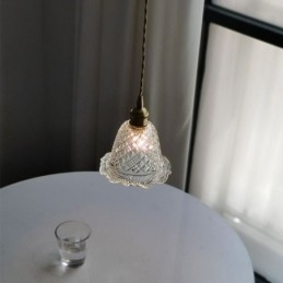 Μοντέρνο Flower Glass Κρεμαστό Φωτιστικό 1 Φωτιστικό Διακοσμητικό Φωτιστικό