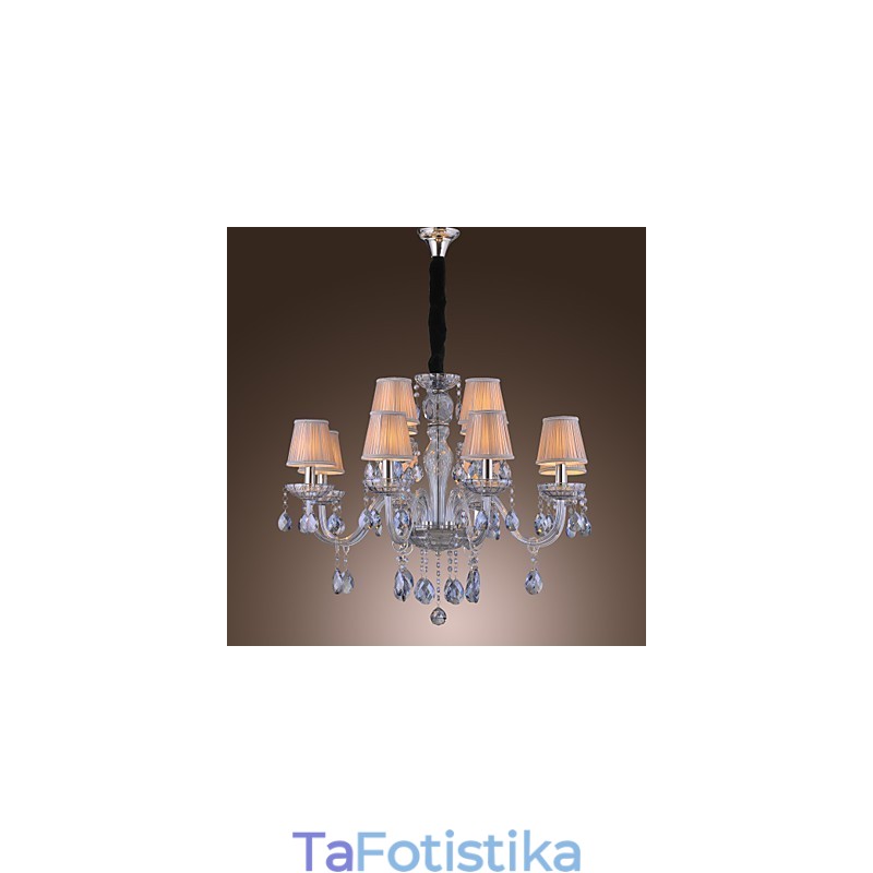 Παραδοσιακός κλασικός κρυστάλλινος πολυέλαιος από επιχρυσωμένο γυαλί