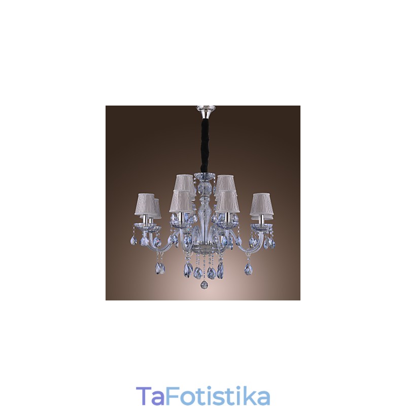 Παραδοσιακός κλασικός κρυστάλλινος πολυέλαιος από επιχρυσωμένο γυαλί