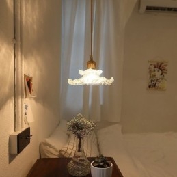 Γυάλινο κρεμαστό φωτιστικό Ιαπωνικού στιλ Γυάλινο κρεμαστό φωτιστικό Lotus