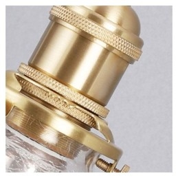 Γυάλινο κρεμαστό φωτιστικό μοντέρνο κροτάλινο φωτιστικό οροφής