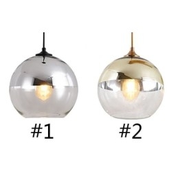 Creative Iron+Glass Globe Κρεμαστό Φωτιστικό Διακοσμητικό Φωτιστικό