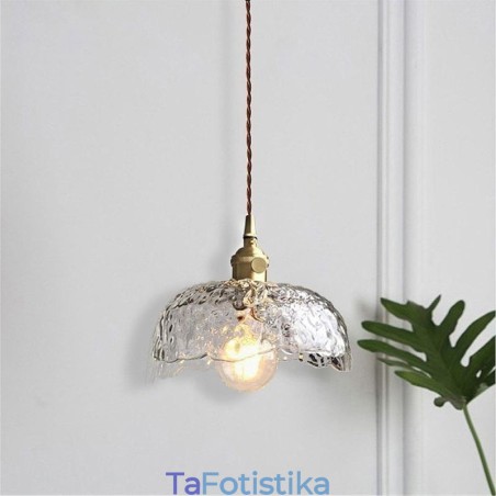 Ανώμαλο ορειχάλκινο γυάλινο κρεμαστό φωτιστικό σφυρί Γυάλινο φωτιστικό οροφής