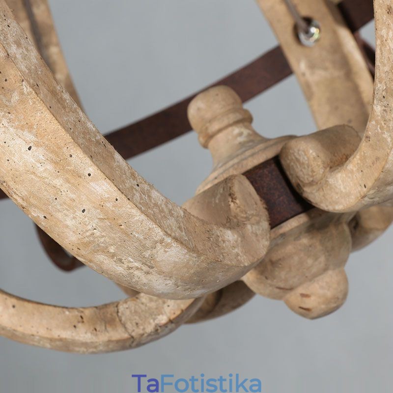 Ξύλινο κρεμαστό φως Nordic ρετρό φωτιστικό οροφής