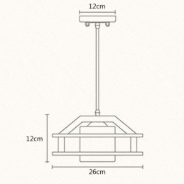 Δρύινο κρεμαστό φωτιστικό Nordic Style with Frosted Glass Lamp Shade Cafe