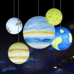 Κρεμαστό φωτιστικό Nordic Planet Design Μοναδικός πολυέλαιος Solar System Planets