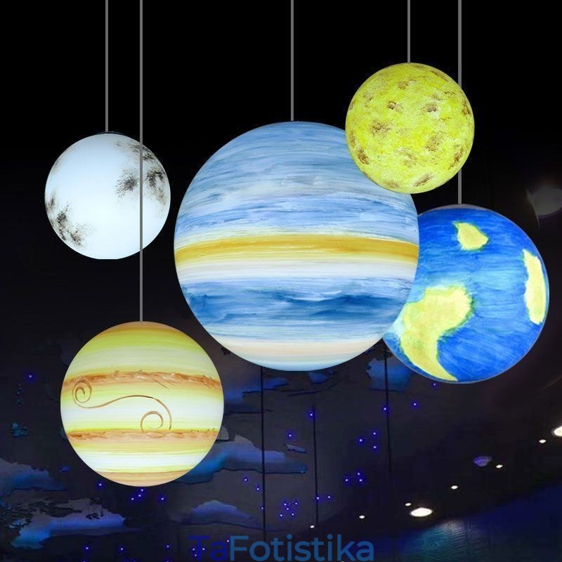Κρεμαστό φωτιστικό Nordic Planet Design Μοναδικός πολυέλαιος Solar System Planets