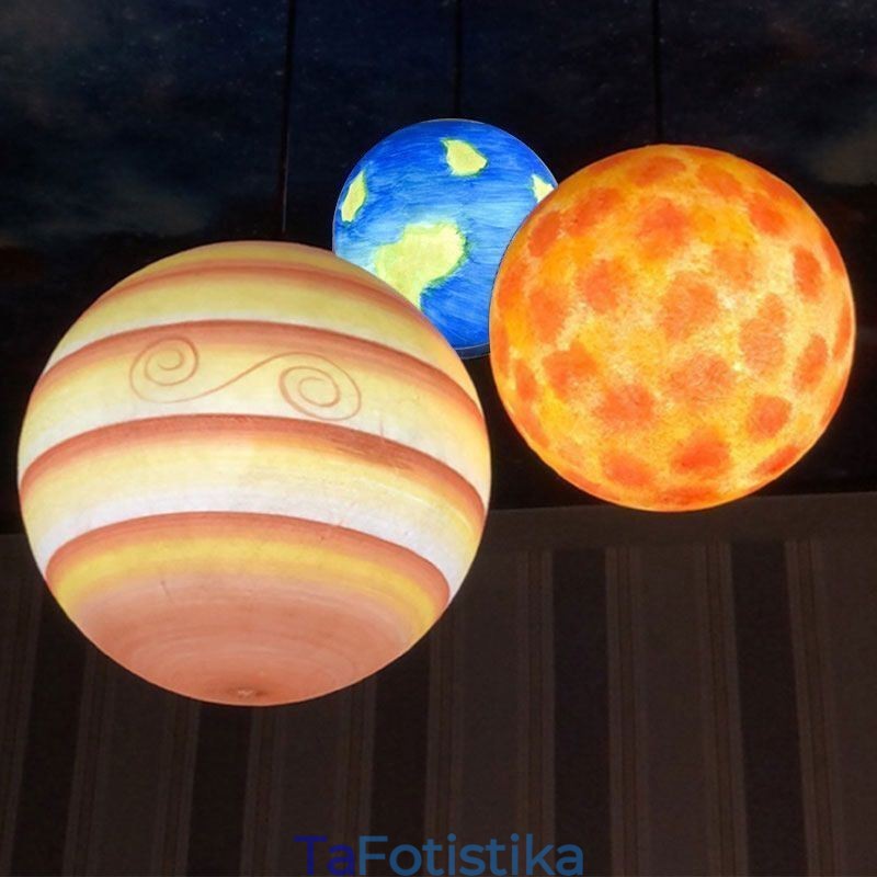 Κρεμαστό φωτιστικό Nordic Planet Design Μοναδικός πολυέλαιος Solar System Planets