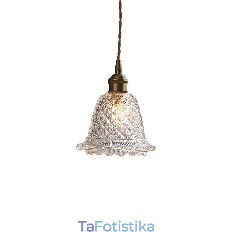 Μοντέρνο Flower Glass Κρεμαστό Φωτιστικό 1 Φωτιστικό Διακοσμητικό Φωτιστικό