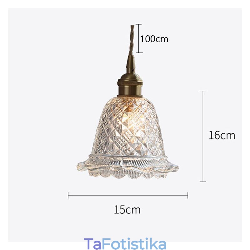 Μοντέρνο Flower Glass Κρεμαστό Φωτιστικό 1 Φωτιστικό Διακοσμητικό Φωτιστικό