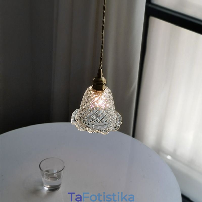 Μοντέρνο Flower Glass Κρεμαστό Φωτιστικό 1 Φωτιστικό Διακοσμητικό Φωτιστικό