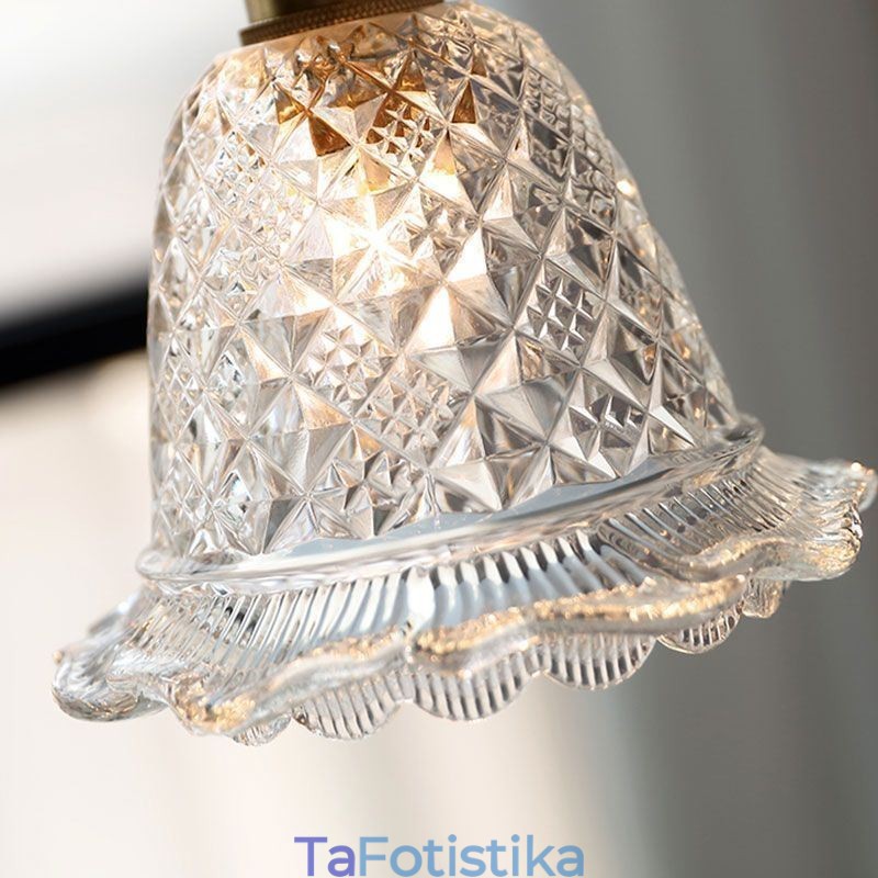 Μοντέρνο Flower Glass Κρεμαστό Φωτιστικό 1 Φωτιστικό Διακοσμητικό Φωτιστικό