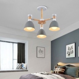Κρεμαστό φως Nordic Macaron Creative Wood Chandelier