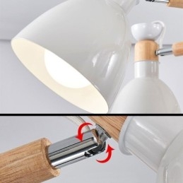 Κρεμαστό φως Nordic Macaron Creative Wood Chandelier