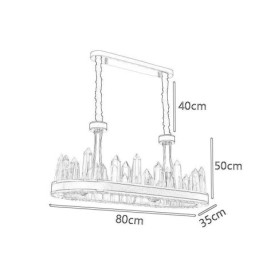 Σύγχρονο κρυστάλλινο κρεμαστό φωτιστικό κρυστάλλινο φωτιστικό οροφής