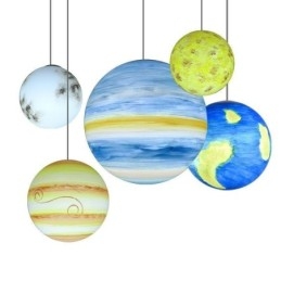 Κρεμαστό φωτιστικό Nordic Planet Design Μοναδικός πολυέλαιος Solar System Planets