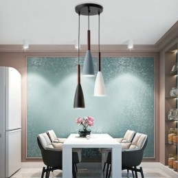 Μοντέρνο απλό κρεμαστό φωτιστικό Tri Lights Creative Art Light Fixture Cafe από αλουμίνιο