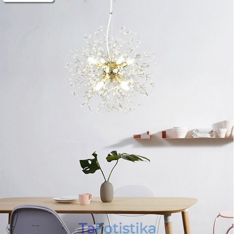 Κομψός πολυέλαιος Dandelion Crystal Pendant Light