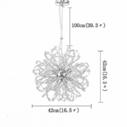 Κομψός πολυέλαιος Dandelion Crystal Pendant Light
