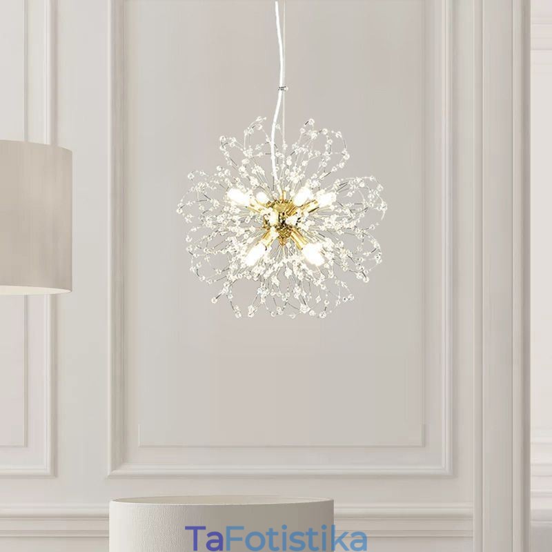 Κομψός πολυέλαιος Dandelion Crystal Pendant Light