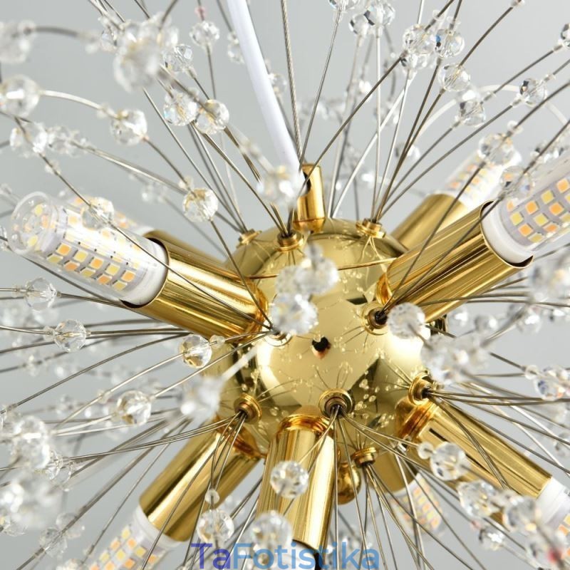 Κομψός πολυέλαιος Dandelion Crystal Pendant Light