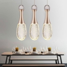 Κρεμαστό φωτιστικό από Seeded Glass Teardop Cluster