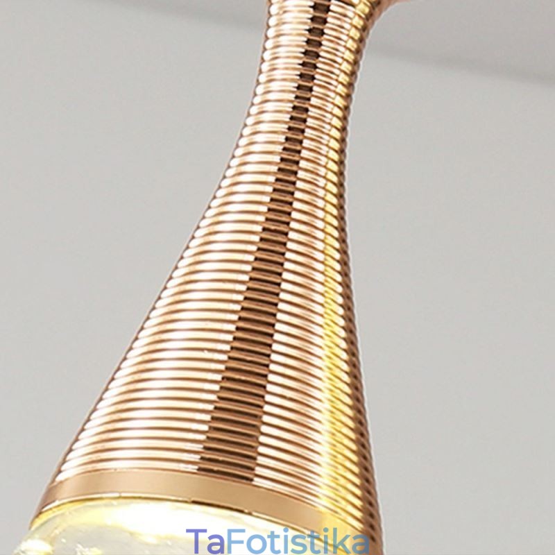 Κρεμαστό φωτιστικό από Seeded Glass Teardop Cluster