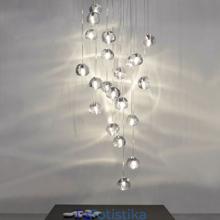Μοντέρνο Crystal Cluster κρεμαστό φως Μοναδικό κρυστάλλινο φωτιστικό απόχρωση Duplex Σκάλα Μοντέρνο Crystal Cluster κρεμαστό φως Μοναδικό κρυστάλλινο φωτιστικό απόχρωση Duplex Σκάλα