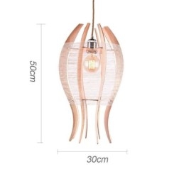 Φωτιστικό κρεμαστό ψάρι DIY Nordic Wood Fish