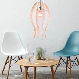 Φωτιστικό κρεμαστό ψάρι DIY Nordic Wood Fish