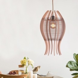 Φωτιστικό κρεμαστό ψάρι DIY Nordic Wood Fish
