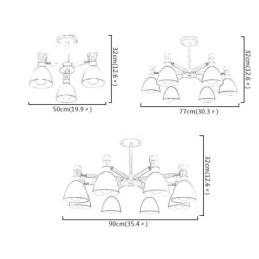 Ξύλο Creative Chandelier Nordic Macaron Pendant Light