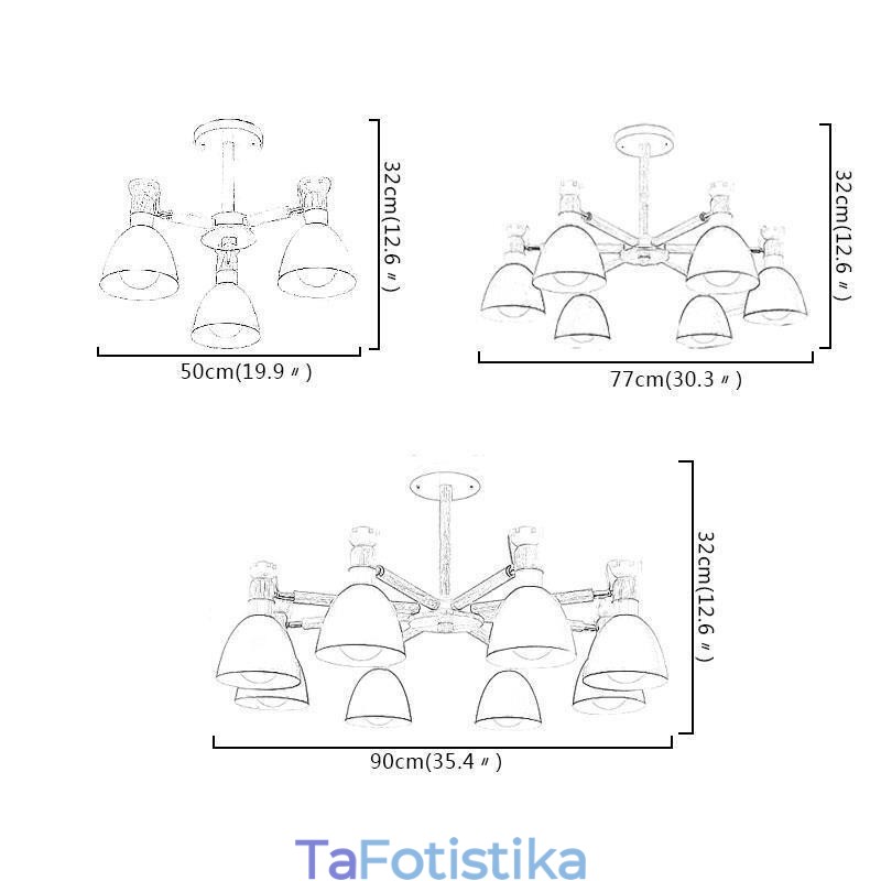 Ξύλο Creative Chandelier Nordic Macaron Pendant Light