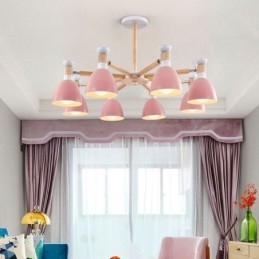 Ξύλο Creative Chandelier Nordic Macaron Pendant Light