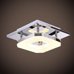 Acrylic Flush Mount 1 light Μοντέρνο ακρυλικό επιμεταλλωμένο ανοξείδωτο ατσάλι
