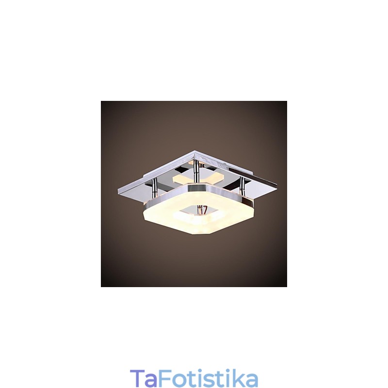 Acrylic Flush Mount 1 light Μοντέρνο ακρυλικό επιμεταλλωμένο ανοξείδωτο ατσάλι