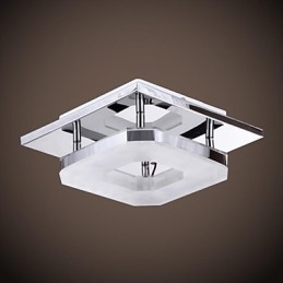 Acrylic Flush Mount 1 light Μοντέρνο ακρυλικό επιμεταλλωμένο ανοξείδωτο ατσάλι