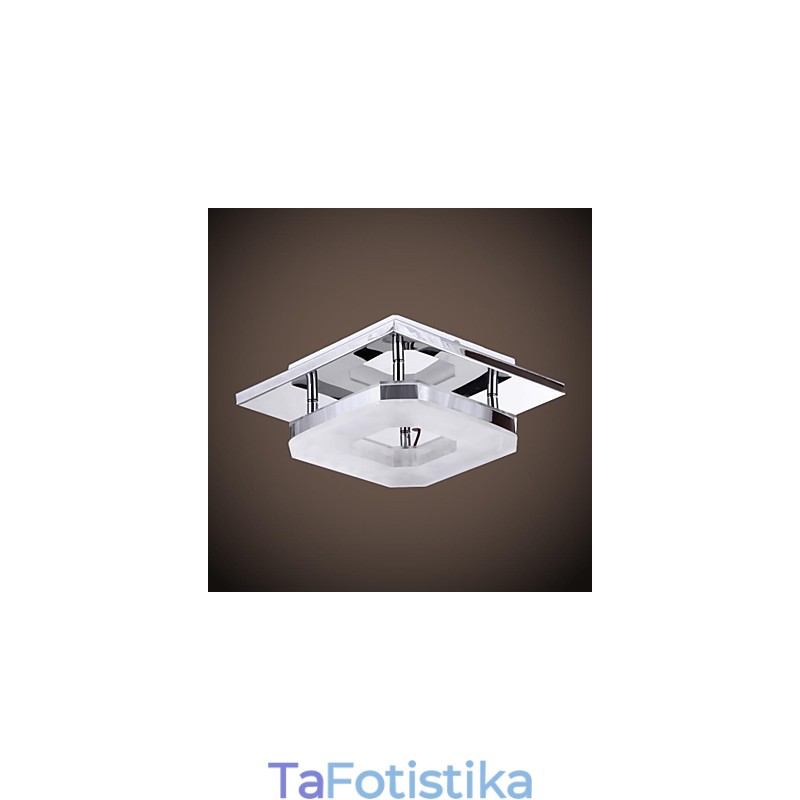 Acrylic Flush Mount 1 light Μοντέρνο ακρυλικό επιμεταλλωμένο ανοξείδωτο ατσάλι