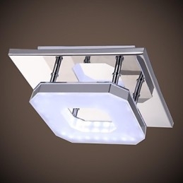 Acrylic Flush Mount 1 light Μοντέρνο ακρυλικό επιμεταλλωμένο ανοξείδωτο ατσάλι