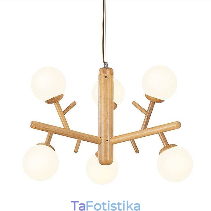 Nordic Creative Ξύλινο κρεμαστό φως