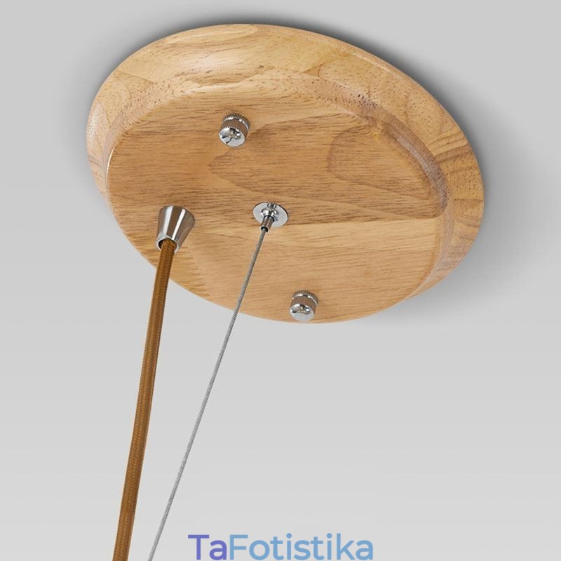 Nordic Creative Ξύλινο κρεμαστό φως