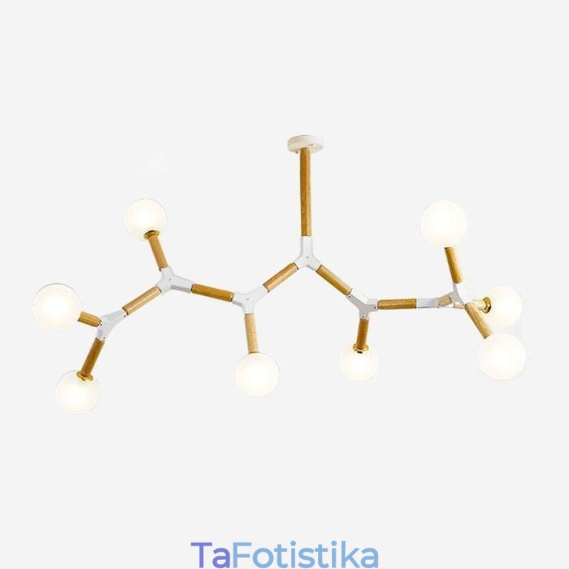 Κρεμαστό Φωτιστικό Nordic Magic Bean Δημιουργικός ξύλινος φωτισμός