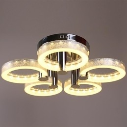 Ακρυλικός πολυέλαιος με 5 φώτα (Chrome Finish)