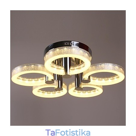 Ακρυλικός πολυέλαιος με 5 φώτα (Chrome Finish) Ακρυλικός πολυέλαιος με 5 φώτα (Chrome Finish)