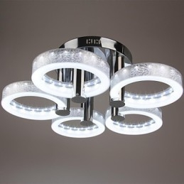 Ακρυλικός πολυέλαιος με 5 φώτα (Chrome Finish)