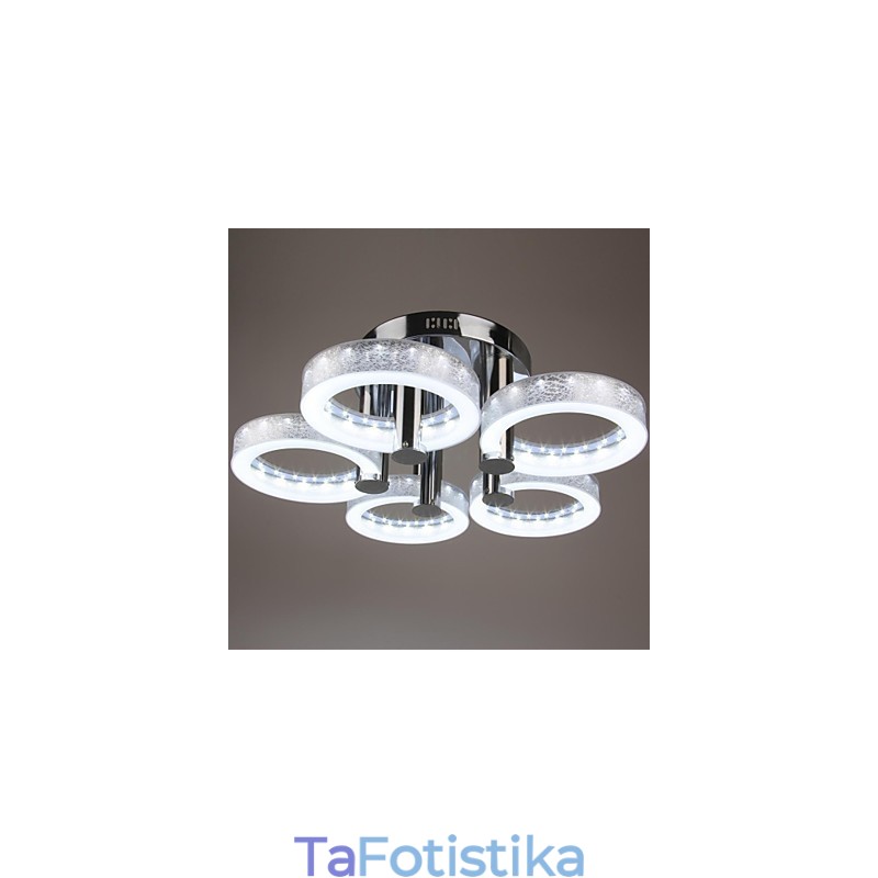 Ακρυλικός πολυέλαιος με 5 φώτα (Chrome Finish)
