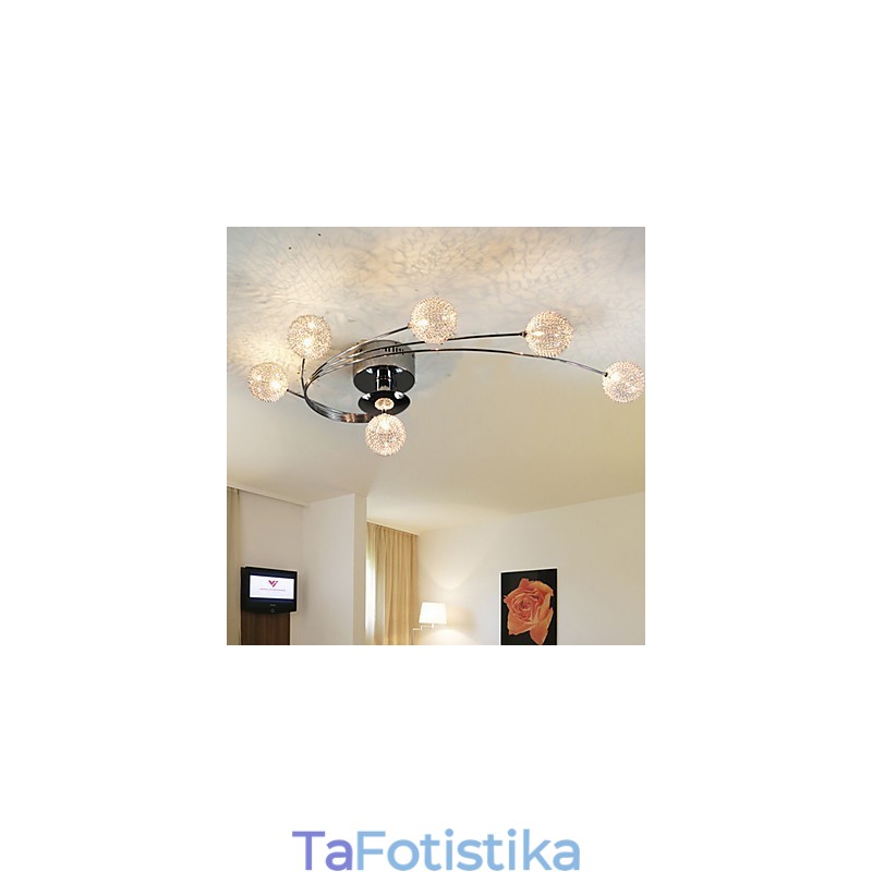 Φωτιστικό Οροφής Μοντέρνοι Λαμπτήρες Διαβίωσης Περιλαμβάνονται 6 Φώτα