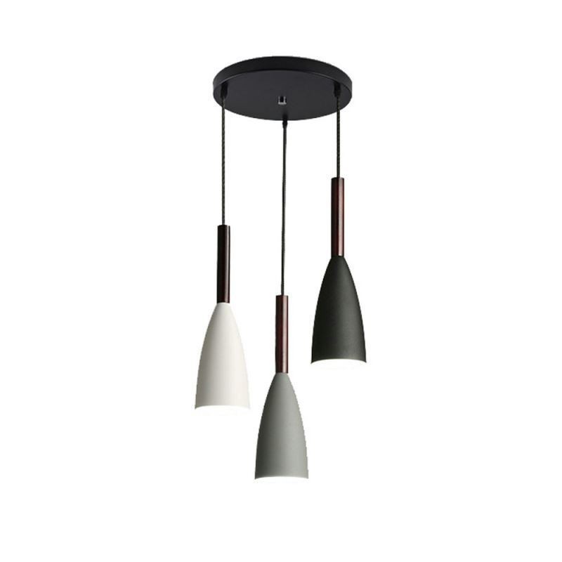 Μοντέρνο απλό κρεμαστό φωτιστικό Tri Lights Creative Art Light Fixture Cafe από αλουμίνιο