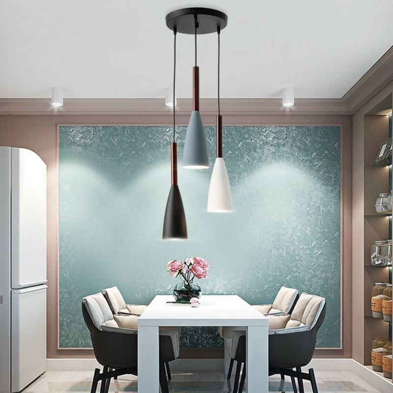 Μοντέρνο απλό κρεμαστό φωτιστικό Tri Lights Creative Art Light Fixture Cafe από αλουμίνιο